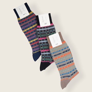 Ayamé / checky check socks 【lady’s size】