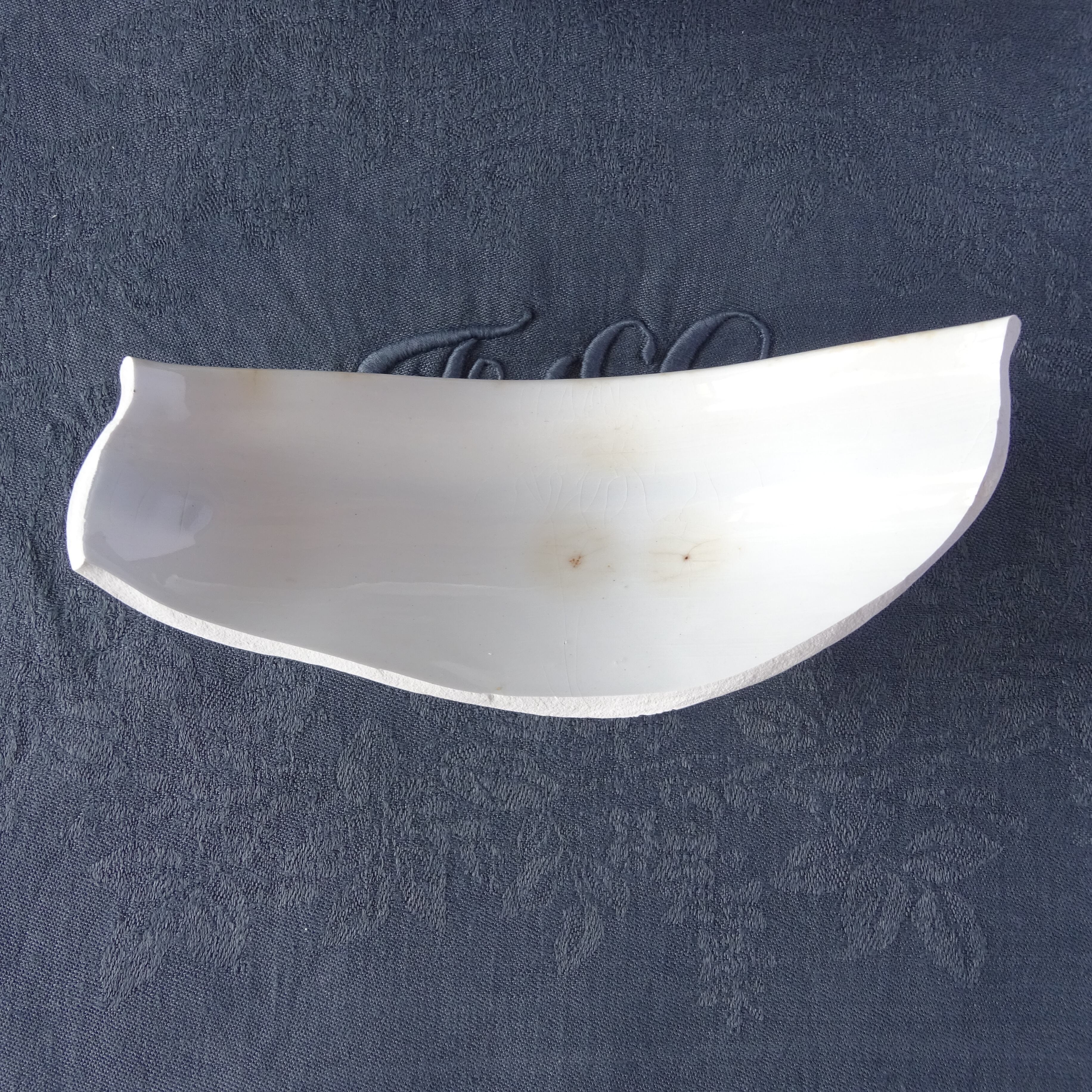 【 Épuisé 】【金継ぎ用】KG Luneville*modèle《KLEBER》Saucière pour Kintsugi