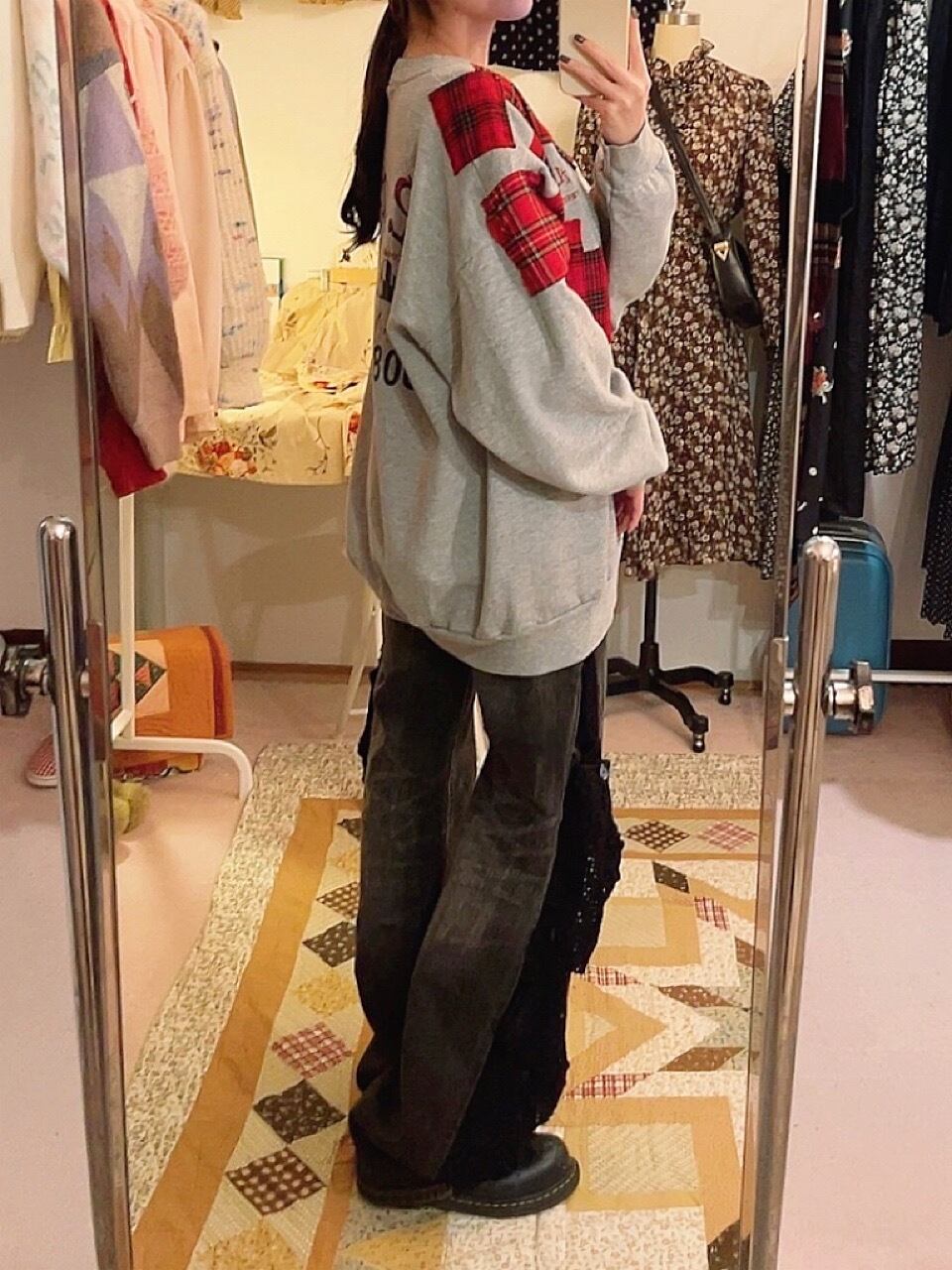 remake : rubble check block sweat