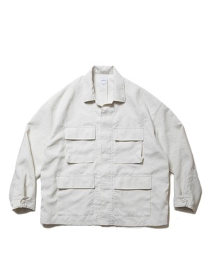 Polyester Canvas BDU Jacket - Off Ivory -