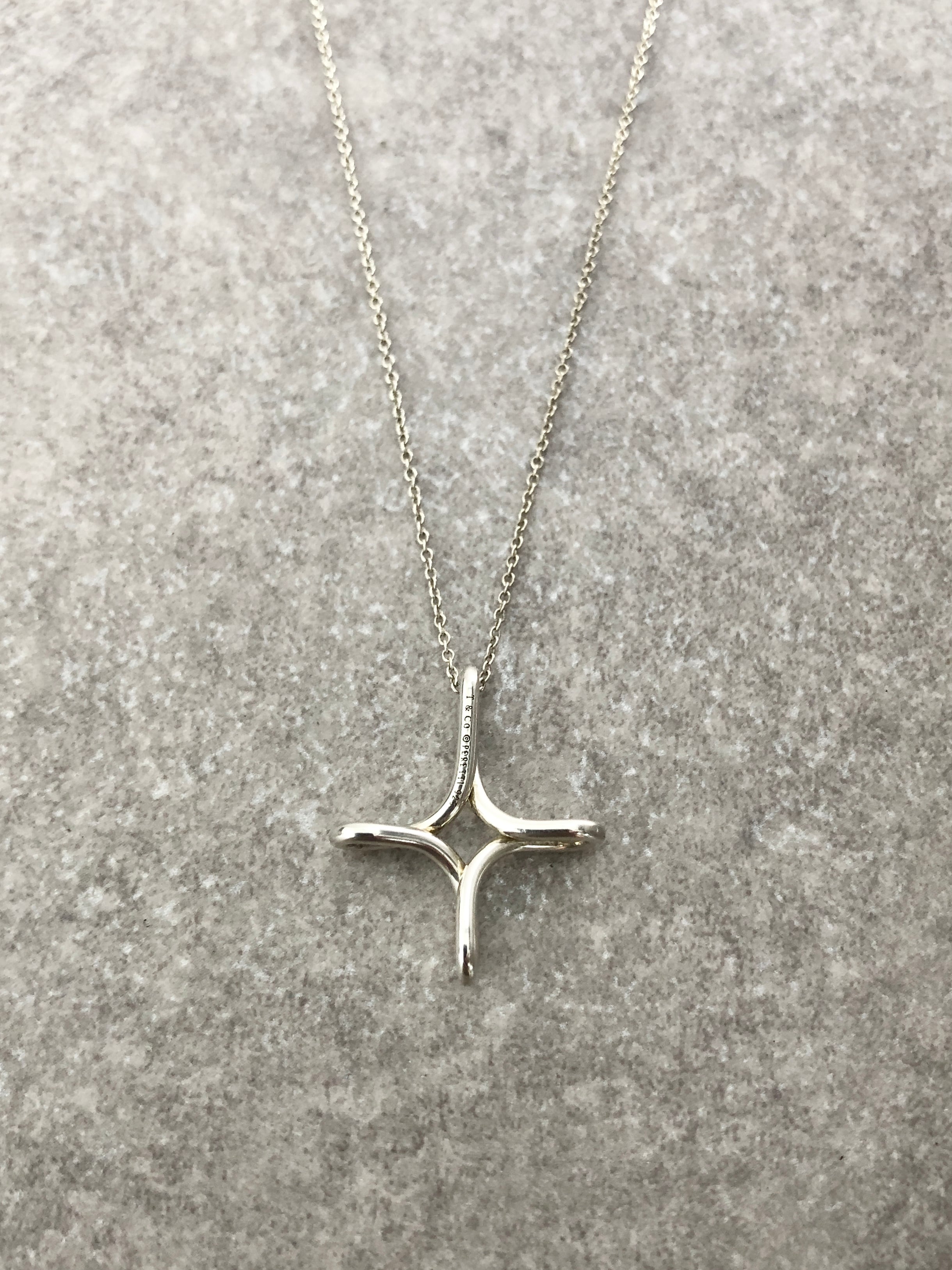 Tiffany & Co. ティファニー ネックレス シルバー クロス 925 vintage