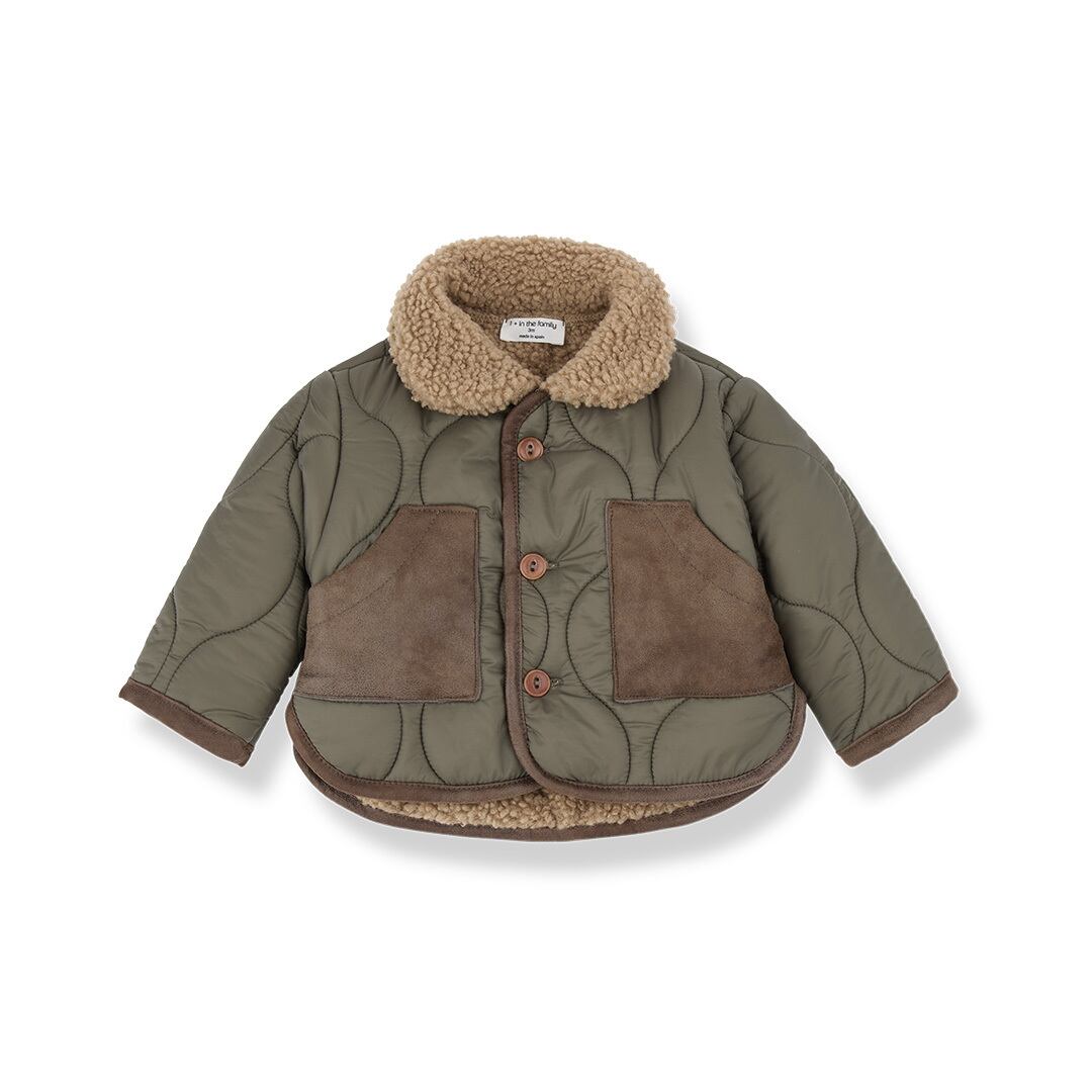 1 + in the family(ワンモアインザファミリー) / 26aw EMWRALD / khaki / 24M・36M・48M