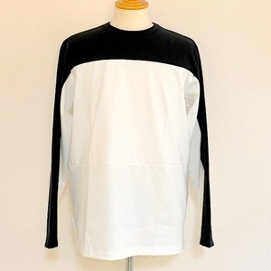 Switch Color Crewneck Cut & Sewn　Black / White