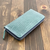 クロコダイル 無双 長財布 ブルージーン