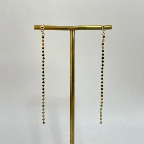 flat chain  pierce/earring   gold
