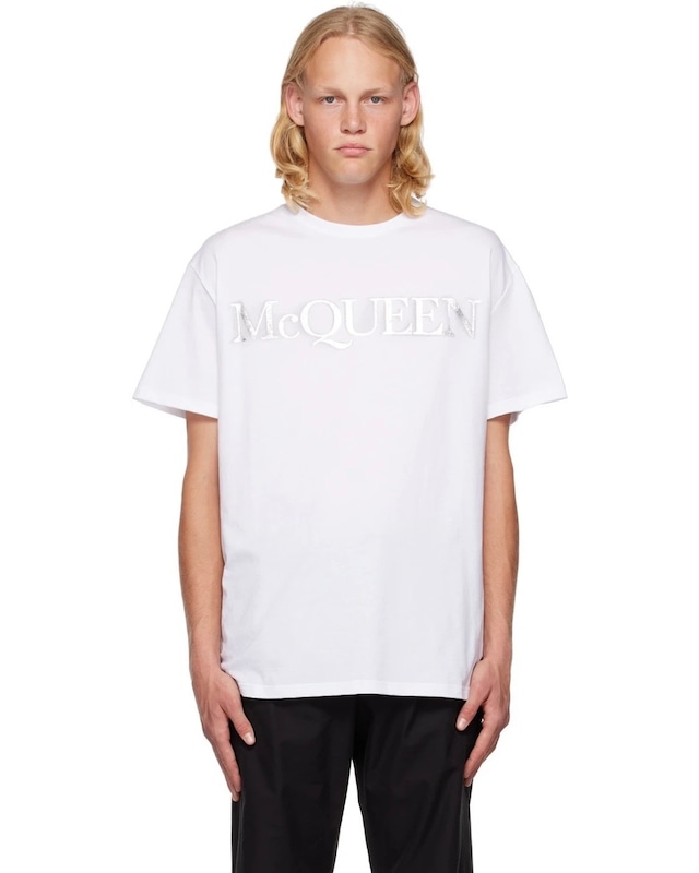 【Alexander McQueen MEN】ホワイト プリントTシャツ