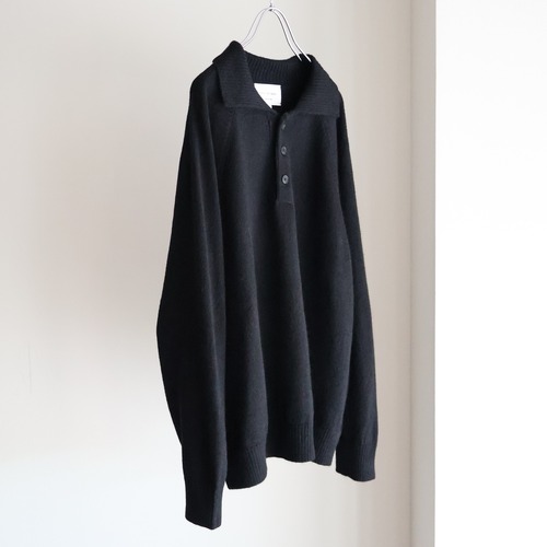 STILL BY HAND “ Wool mohair 10G pullover ( Black )”