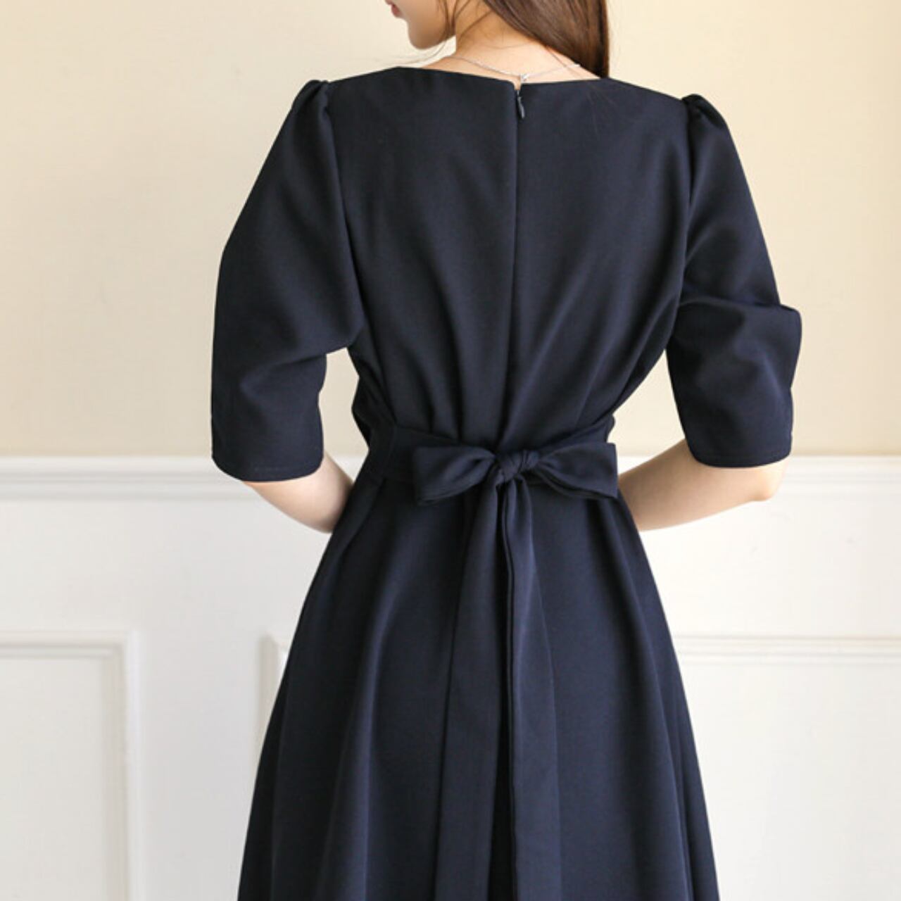 バックリボンワンピース 00092