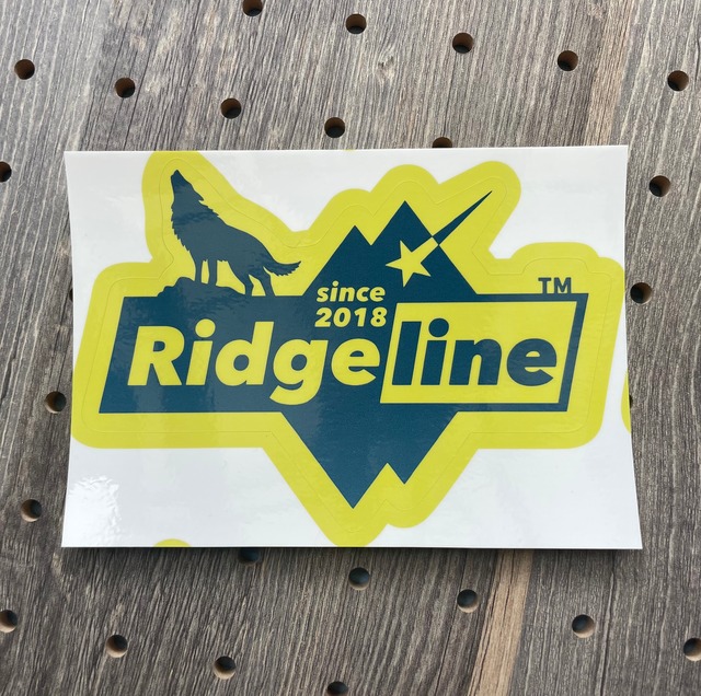 RL WOLF LOGO STICKER 〈Earth Blue/Earth yellow〉