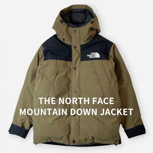 美品 THE NORTH FACE マウンテン ダウンジャケット カーキ 緑 S / J&NREUSE メンズ アウター