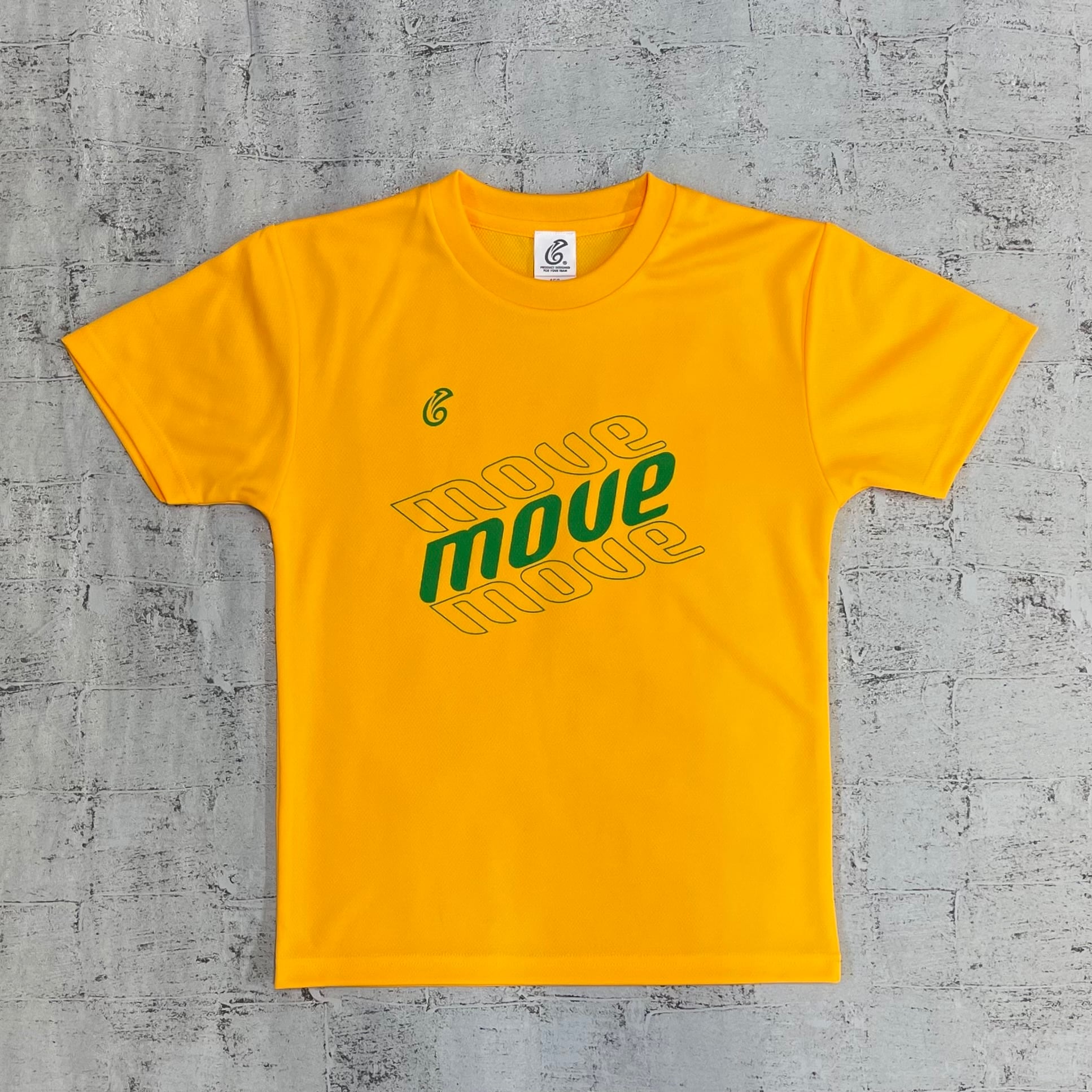 ジュニア ドライTシャツ 25JTB【light orange × green】