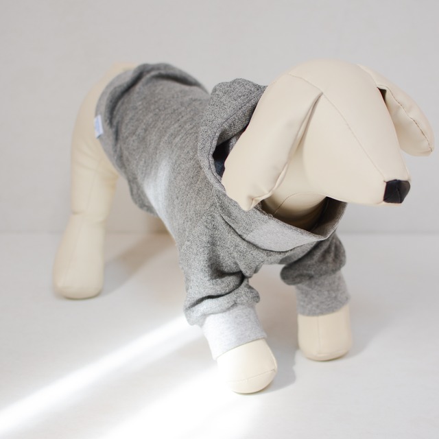 for dog simple hoodie gray