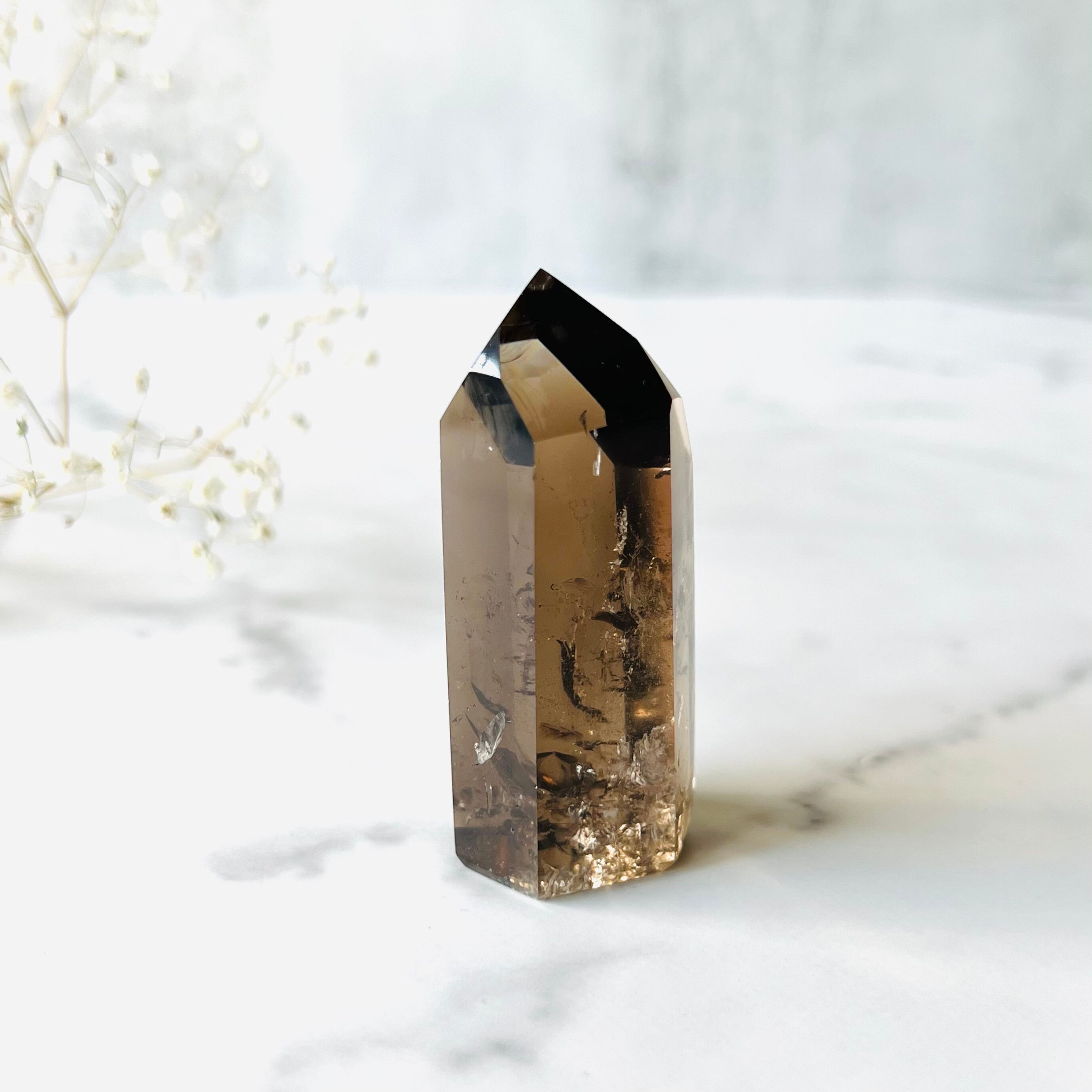 ブラジルバイーア州産 スモーキークォーツポイント | Mt.Sophia 天然石