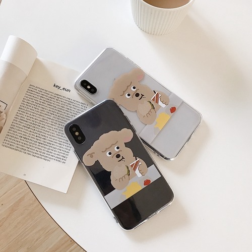 McDonald's iphonexs xr 8plus tpuケース 犬ちゃん 食いしん坊 可愛い 並行輸入品