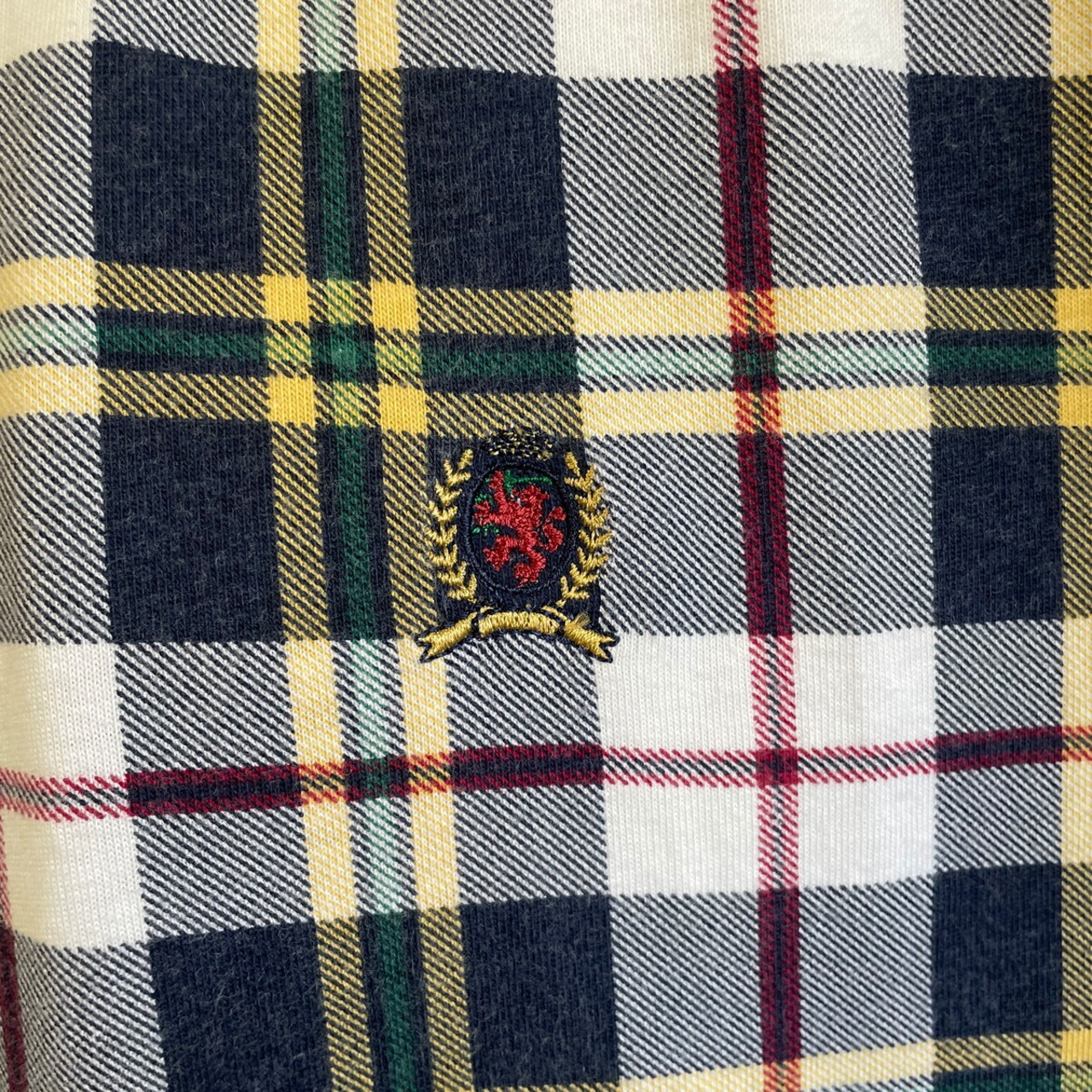 90年代 TOMMY HILFIGER トミーヒルフィガー チェック柄 ポロシャツ 
