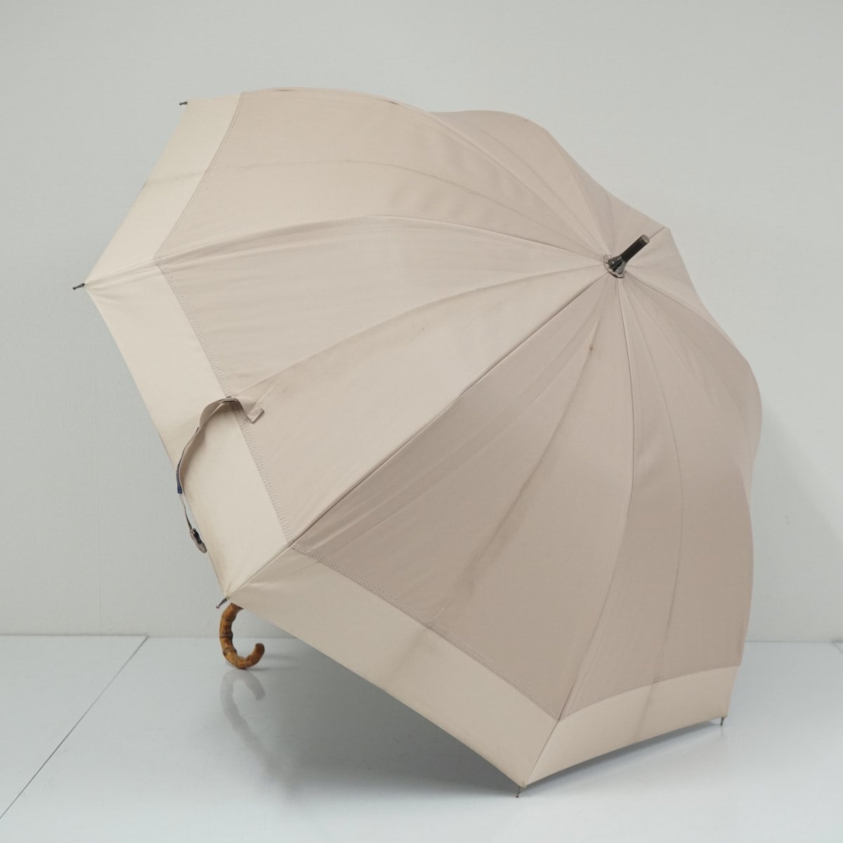 日傘 芦屋ロサブラン USED品 ミドルサイズ シャンパンベージュ