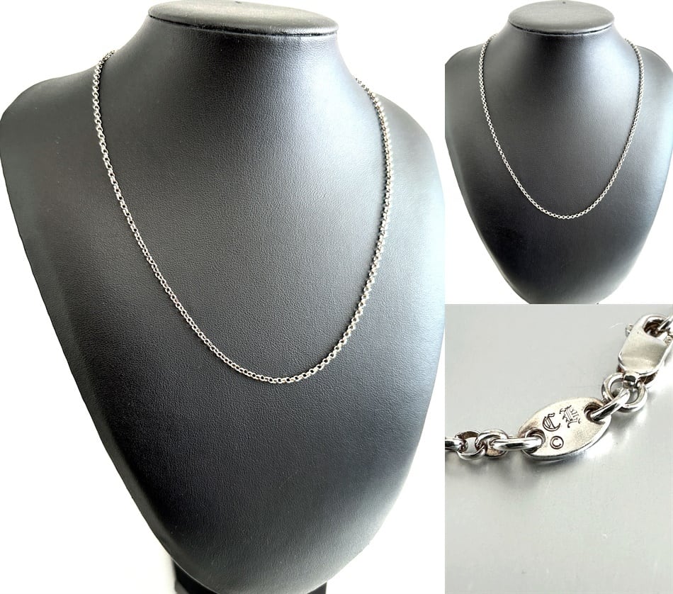 クロムハーツ CHROME HEARTS ロールチェーン 20 ネックレス 50cm CH 20