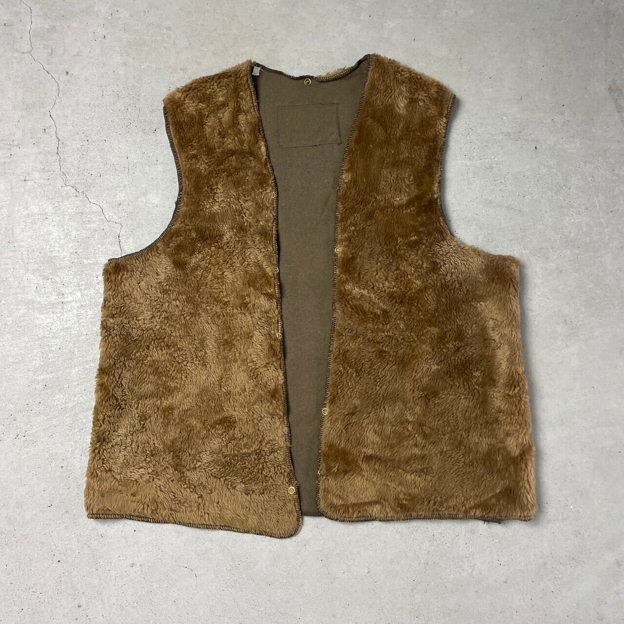 90年代 英国製 Barbour バブアー パイルライナーベスト ボアベスト
