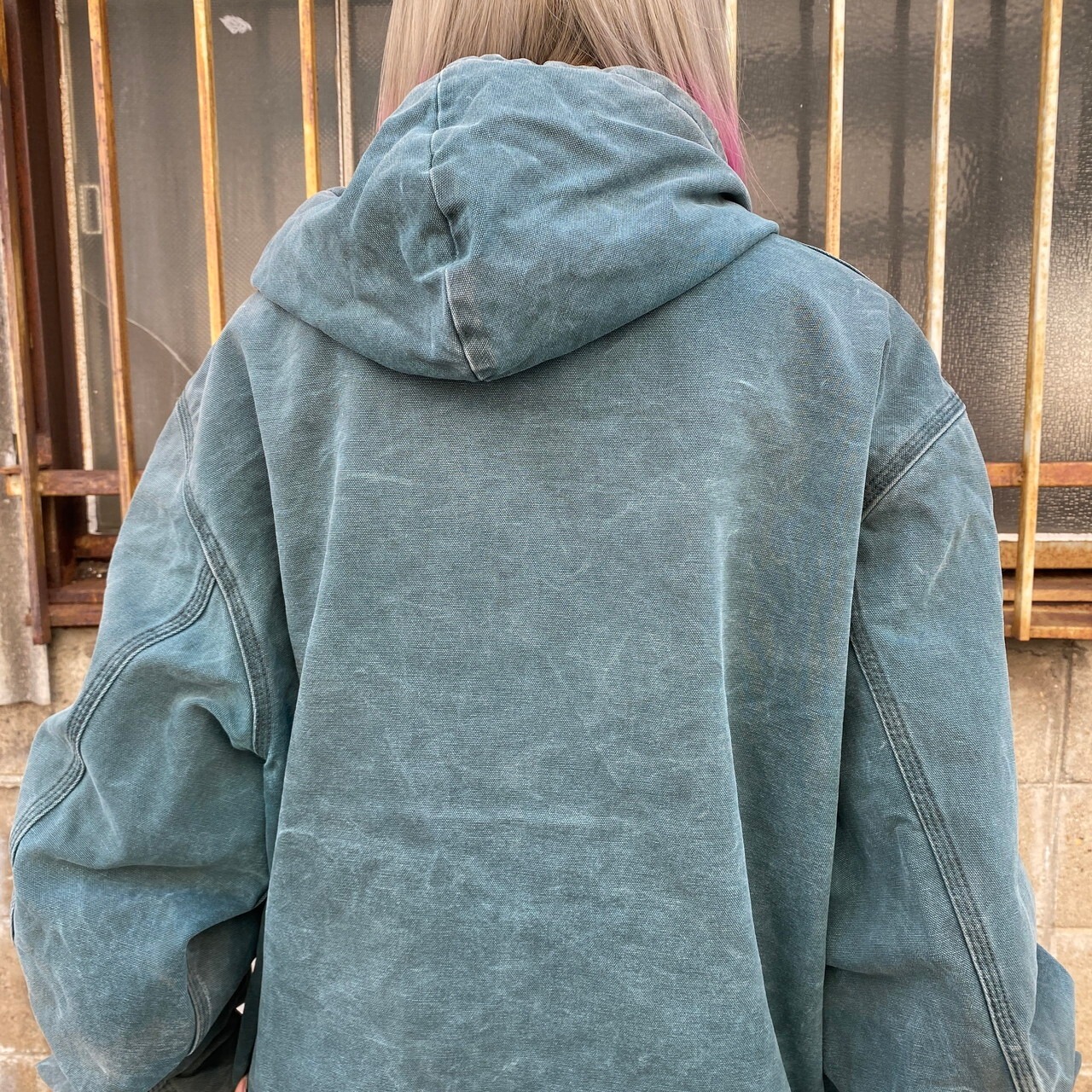 USA製 Carhartt カーハート アクティブジャケット ダック地 フルジップ 