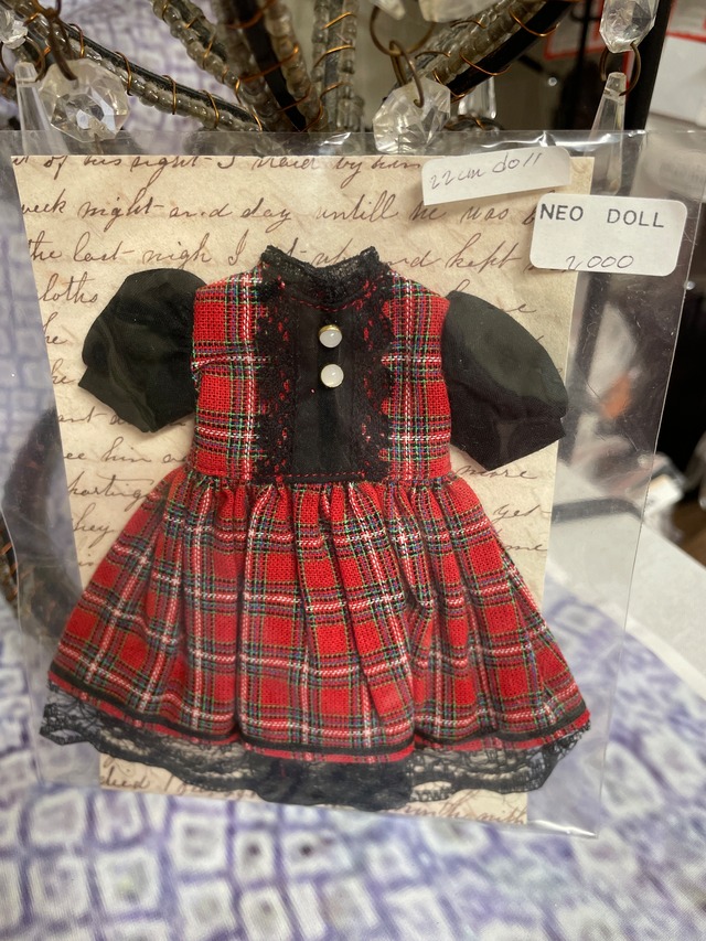 【NEO DOLL】22cmドールサイズ　ワンピース 袖黒