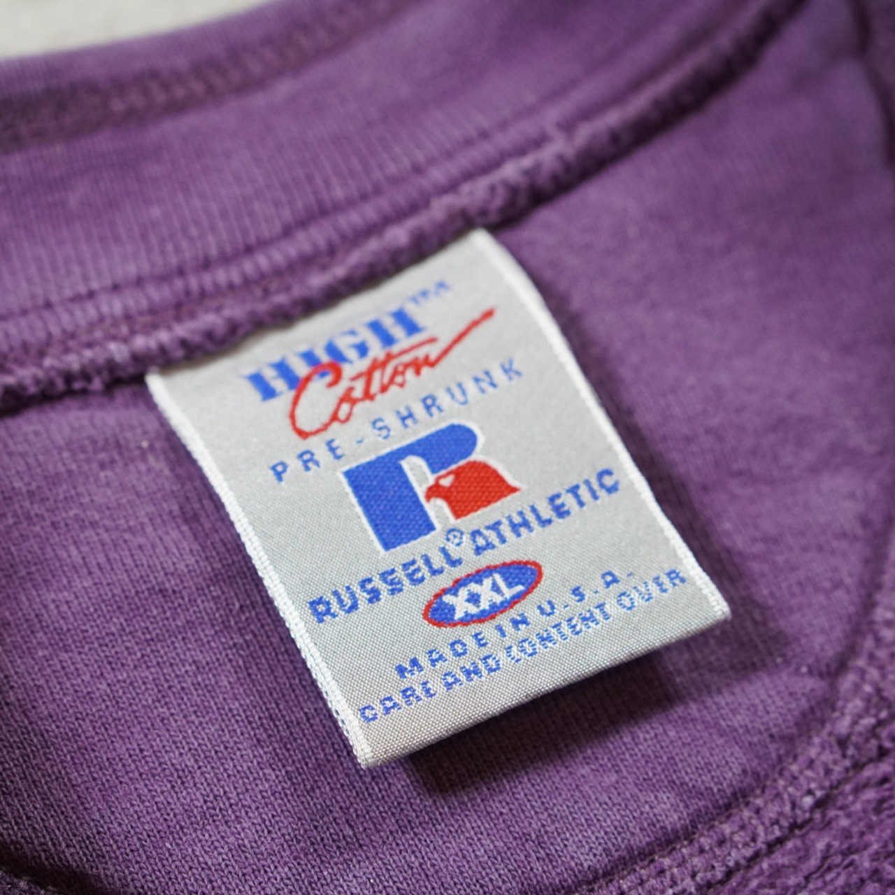 90s Russell Athletic henry neck sweatshirt "made in USA" XXL 古着 - 4