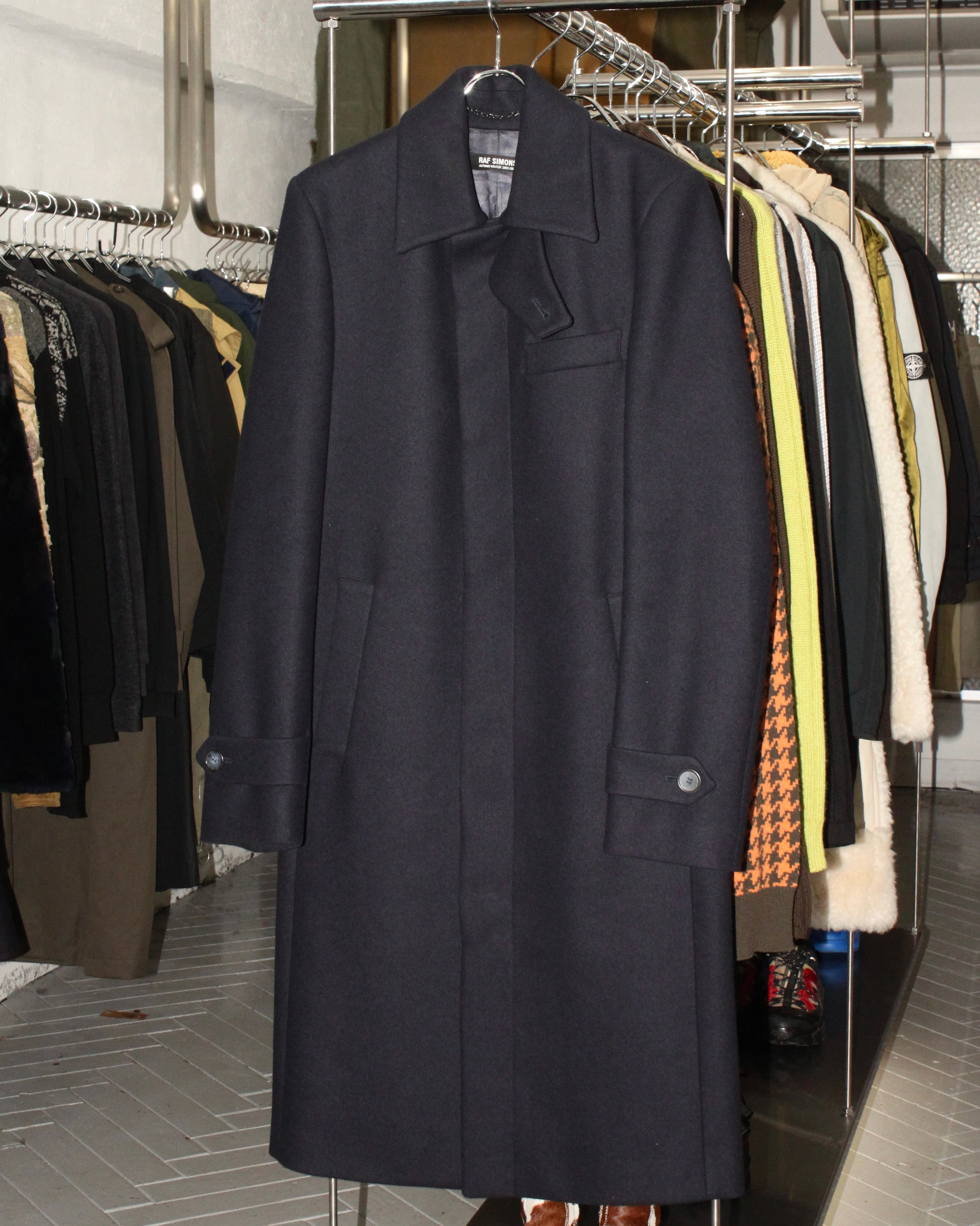00s（2003）AW RAF SIMONS Wool×Cashmere Long Coat 