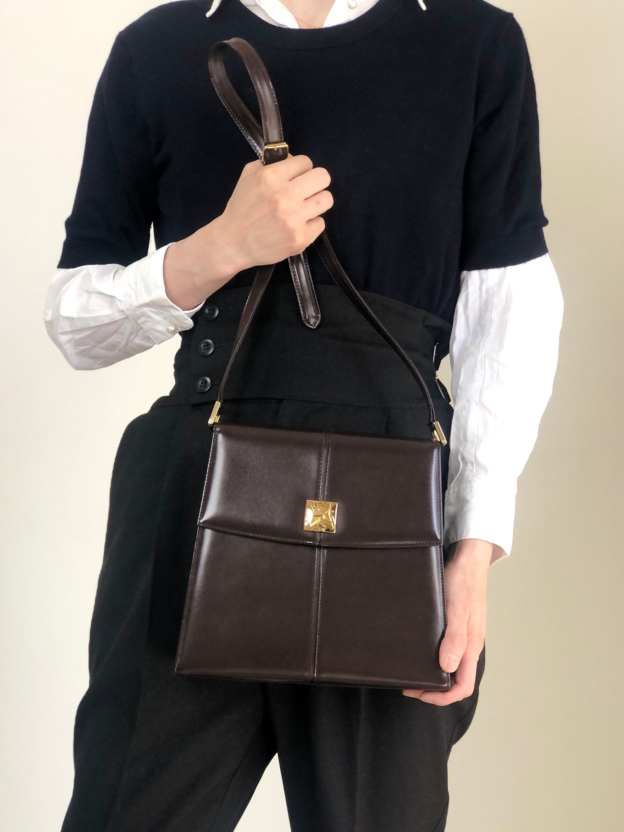 Yves Saint Laurent イヴ・サンローラン ショルダーバッグ ブラウン
