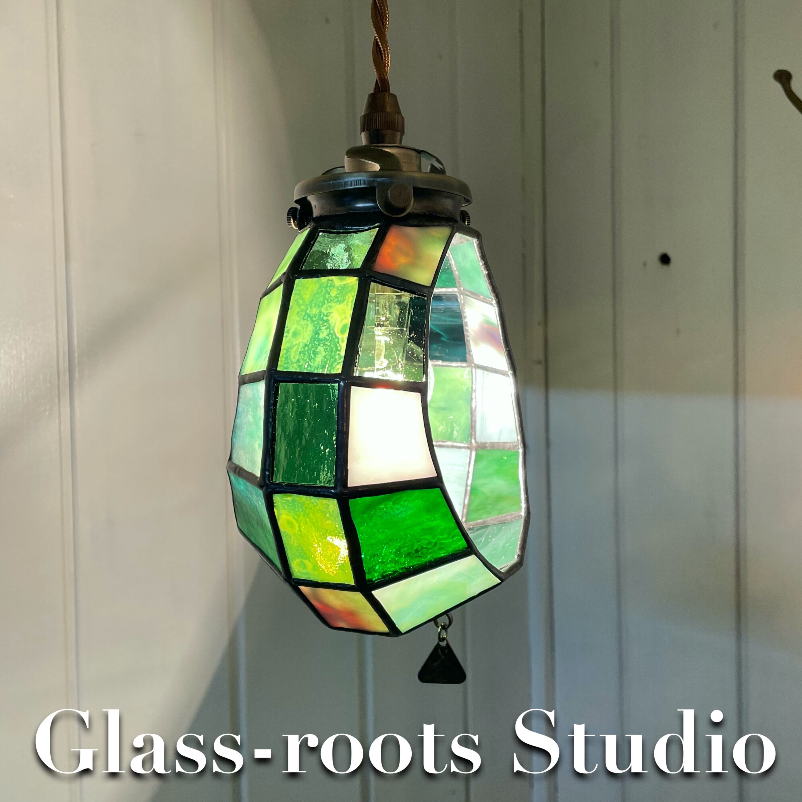 kubire 』3wayステンドグラスシェード マルチカラー系 | glass-roots