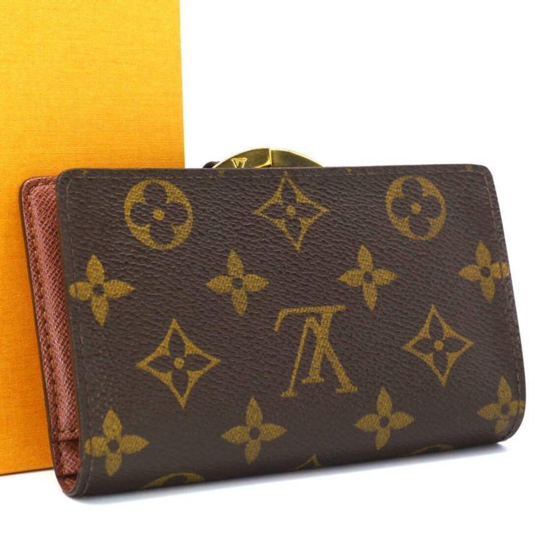 未使用に近い□ ルイヴィトン 1446 ヴィエノワ がま口 モノグラム 財布  