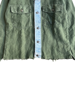 Remake shirt Jacket 60s OG-107 ×  80s LEVI'S -VANDALISM-