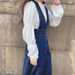 Pom pom tee/ white(3月下旬頃発送予定)