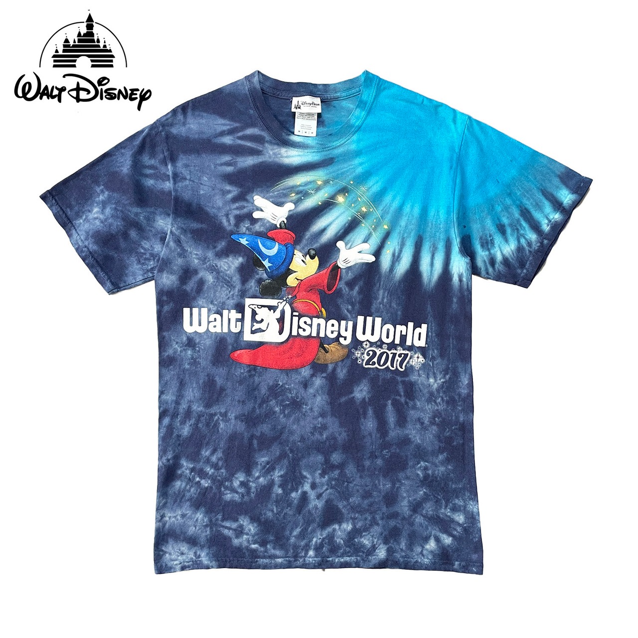 USA 古着 Tシャツ ディズニー ファンタジアミッキーマウス タイダイ 