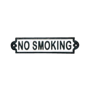 【2429】Iron sign "NO SMOKING"　#サイン #アイアン #アンティーク #ヴィンテージ