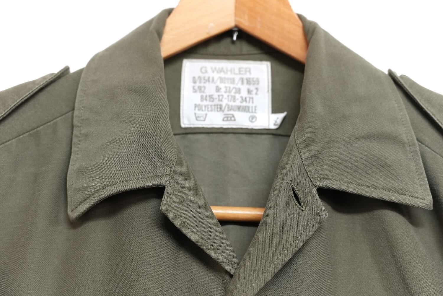 3827 ドイツ軍 長袖 フィールドシャツ ミリタリー 軍物 80's 80年代