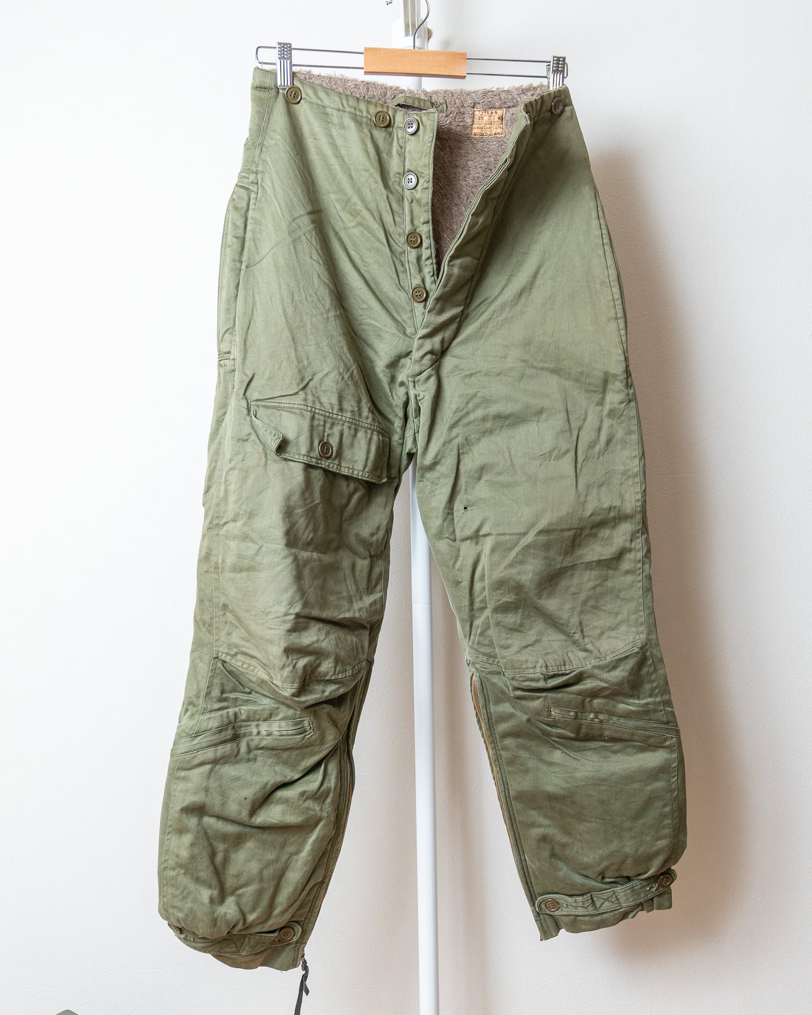 40s US ARMY - A-9 FLIGHT TROUSERSコンマージップ