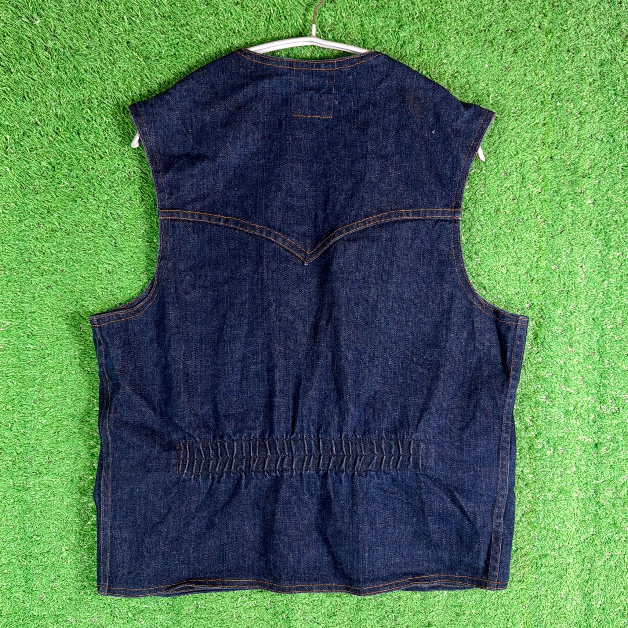 Men's】 70s - 80s 刺繍入り デニム ハンティング ベスト / アメリカ製