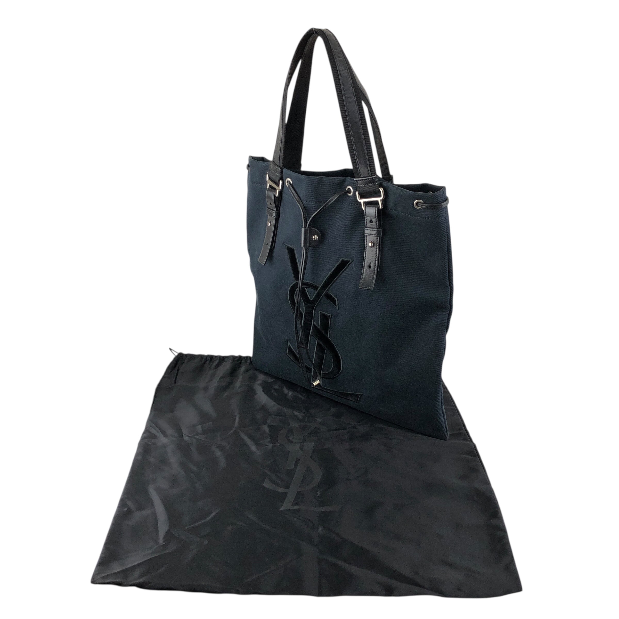 YSL 黒 キャンバストートバッグ SAINT LAURENT キャンバストートバッグ