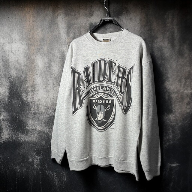 90s USA製　TULTEX  NFL RAIDERS スウェット　グレー　レイダース
