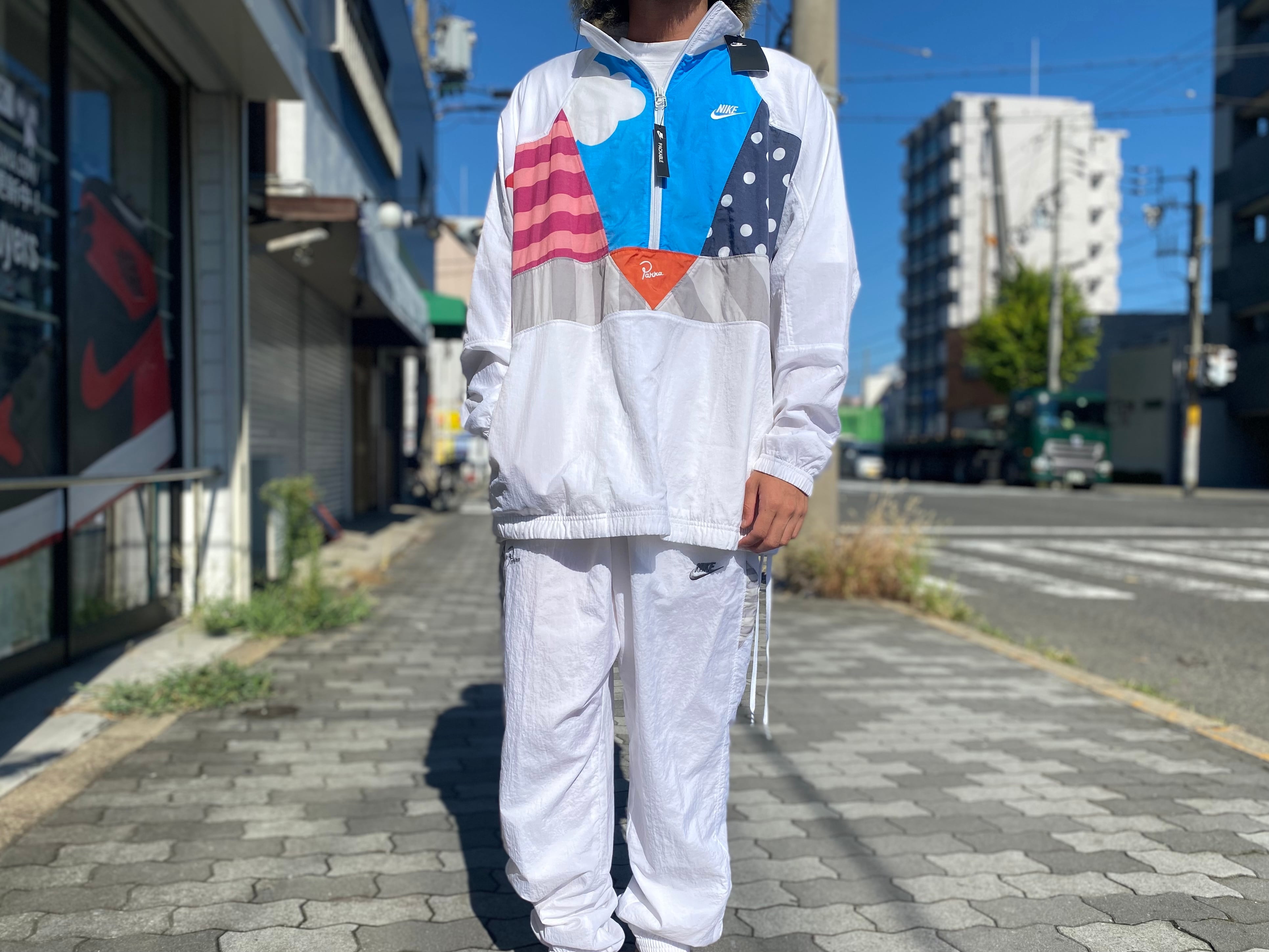 NIKE X PARRA WOVEN WARM UP TRACKSUIT SET AR4717-100 XL WHITE 78521 | BRAND  BUYERS OSAKA