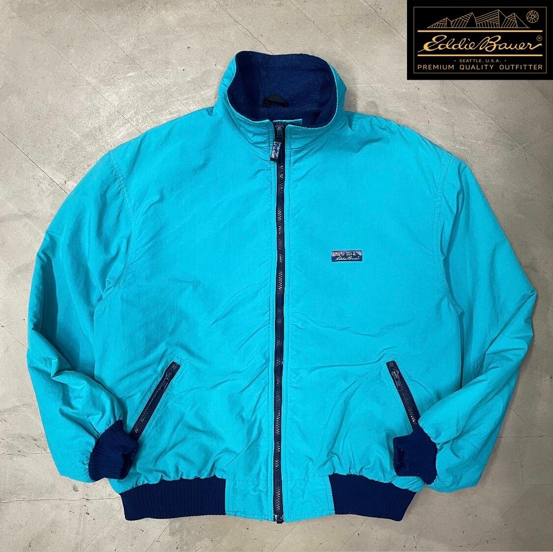80s USA製 エディーバウアー ウォームアップジャケット ナイロンジャケット 80s Eddie Bauer ウォームアップジャケット USA エディーバウアー