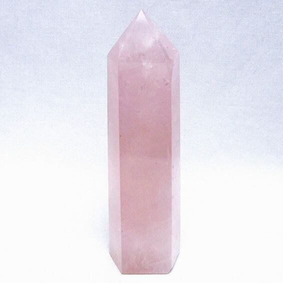 ローズクォーツ 六角柱 ポイント 一点物 152-3450