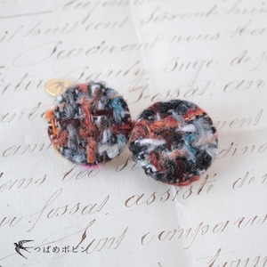 ツイードのクリップ◎WIS11_4【つばめボビンのクリップシリーズ】