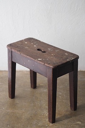 1.5人掛けパインスツール-antique rectangle stool