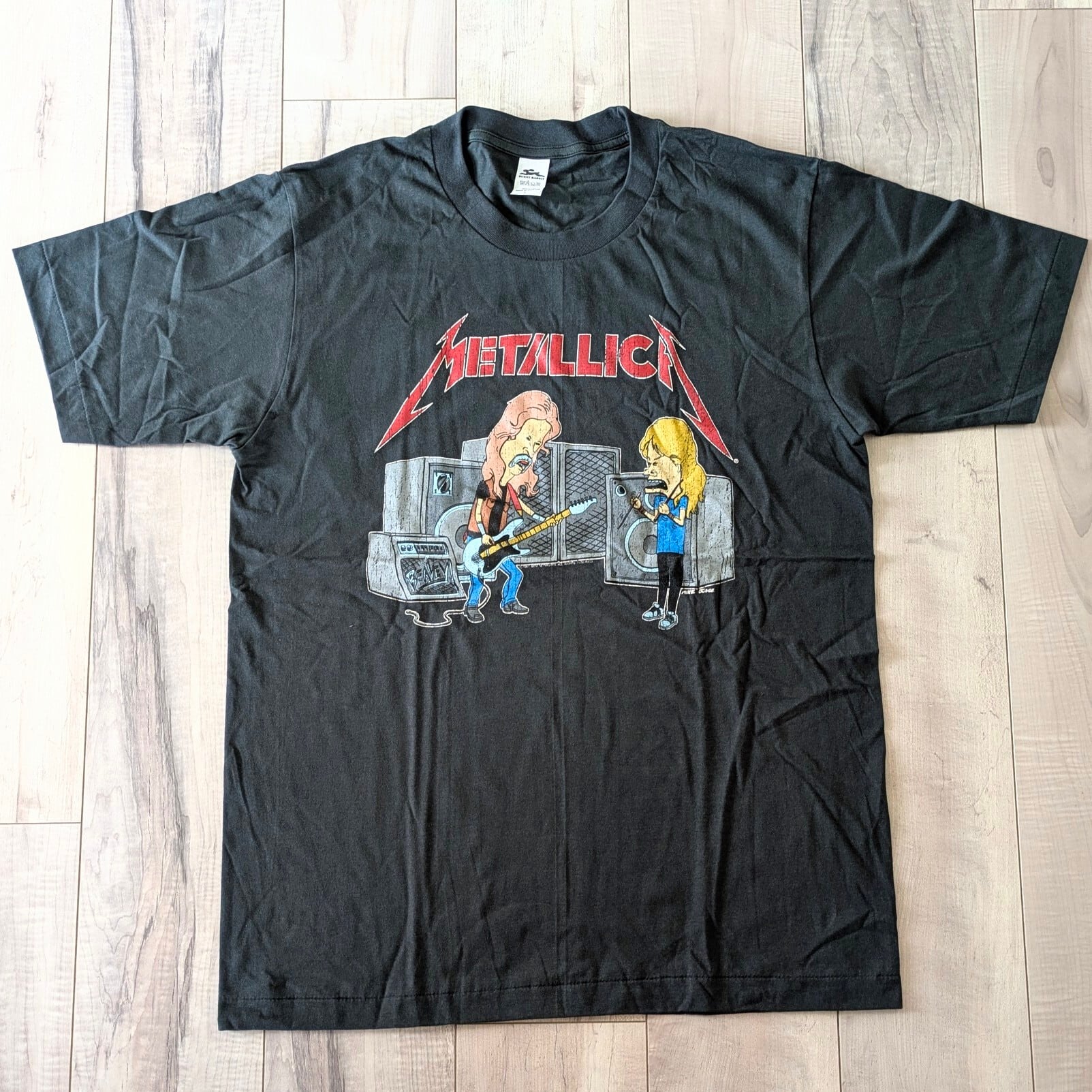 【 Beavis and Butt-Head（ビーバスアンドバットヘッド）】 METALLICA バンドT / ビンテージ加工 〚アメリカン雑貨 アメトイ〛