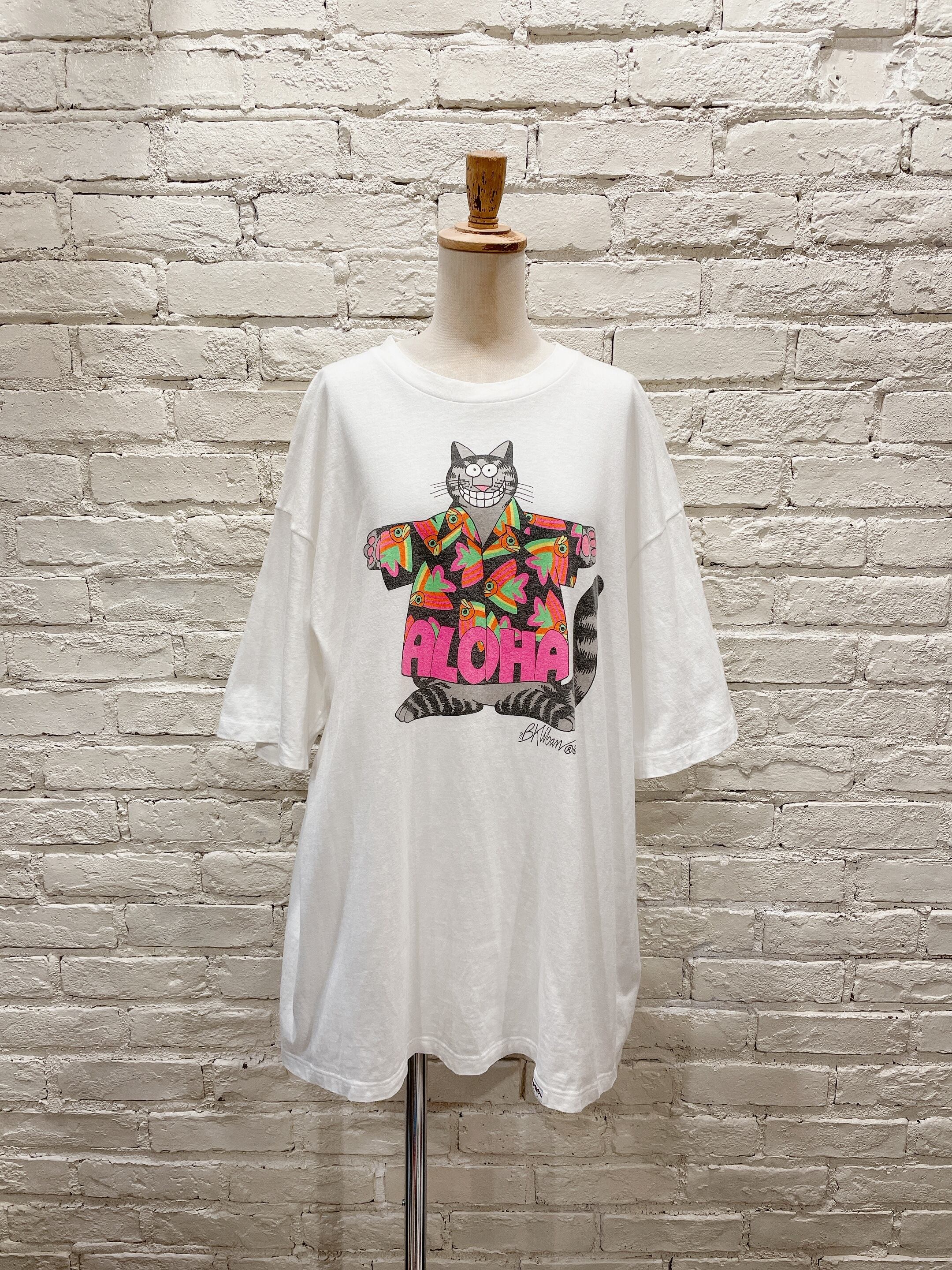 80年代〜 crazy shirt クリバンキャット ビッグシルエットプリントT 