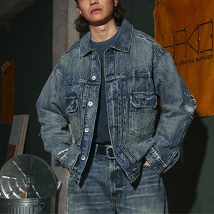 ナバホパッチワーク クラッシュ デニムジャケット K5591