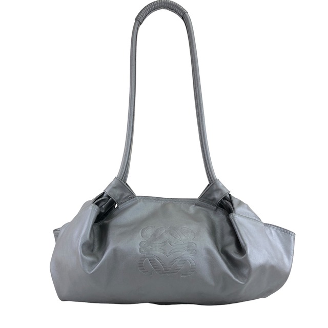 LOEWE ロエベ ショルダーバッグ シルバー アナグラム ナッパレザー ナッパアイレ vintage ヴィンテージ オールド 2vwcp5