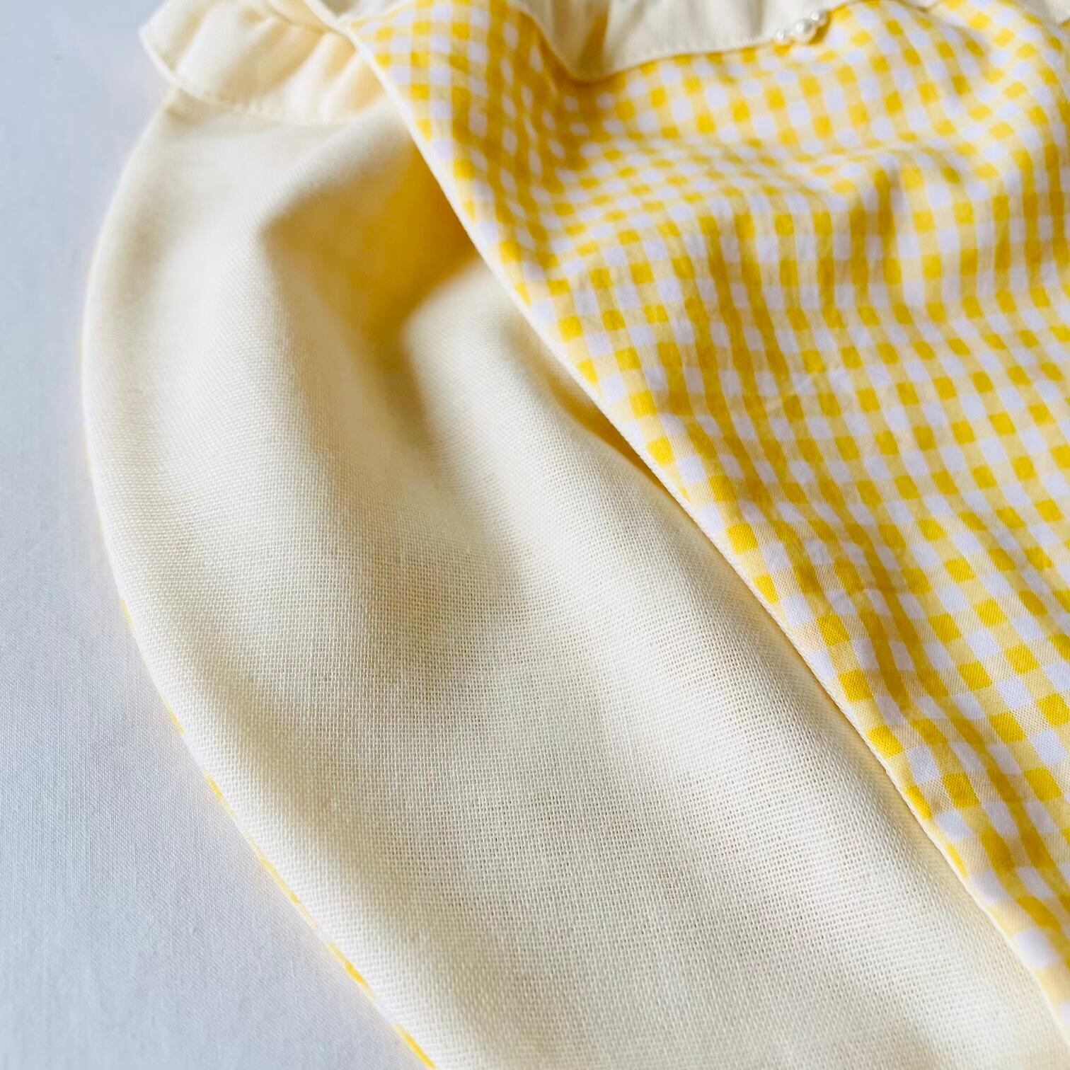 フンティ「cheerful yellow な check」