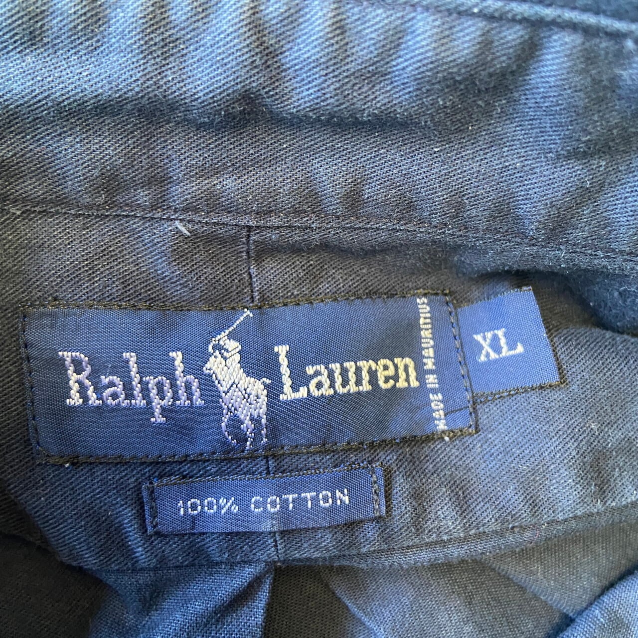 90年代 Ralph Lauren ラルフローレン コットンシャツ メンズXL 古着