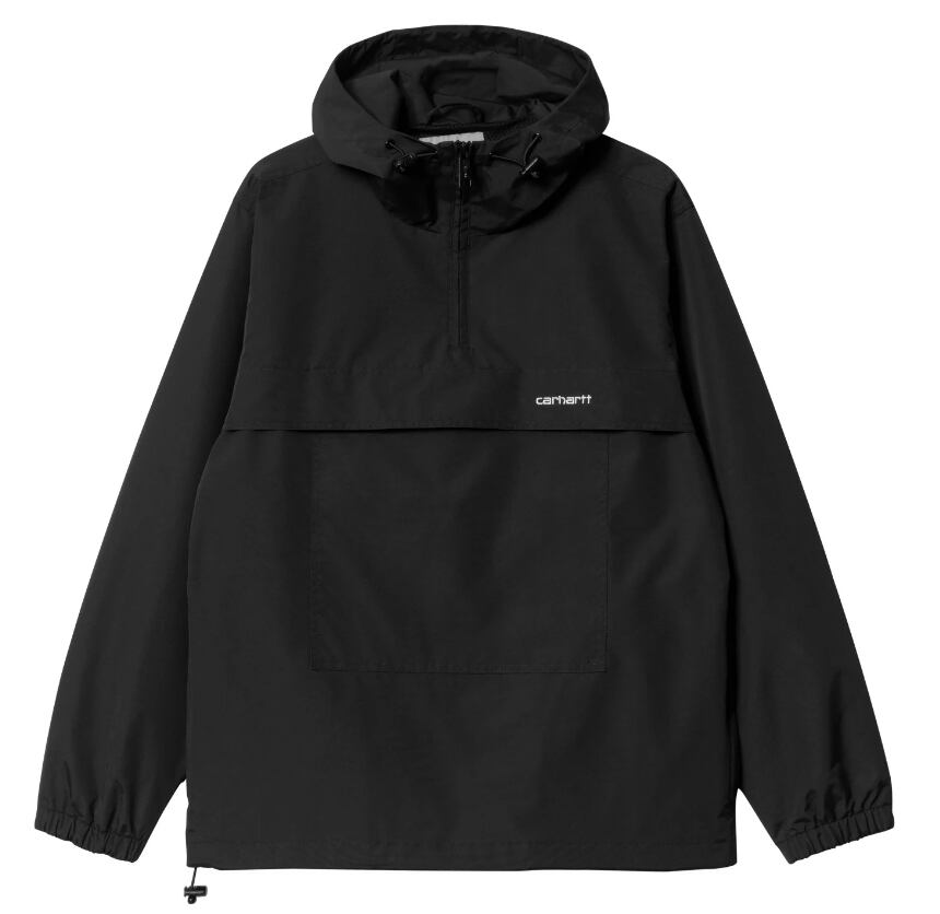 Carhartt WINDBREAKER PULLOVER - Black / White ウィンドブレーカープルオーバー | Room